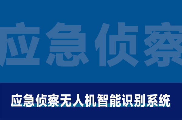 应急侦察无人机智能识别系统